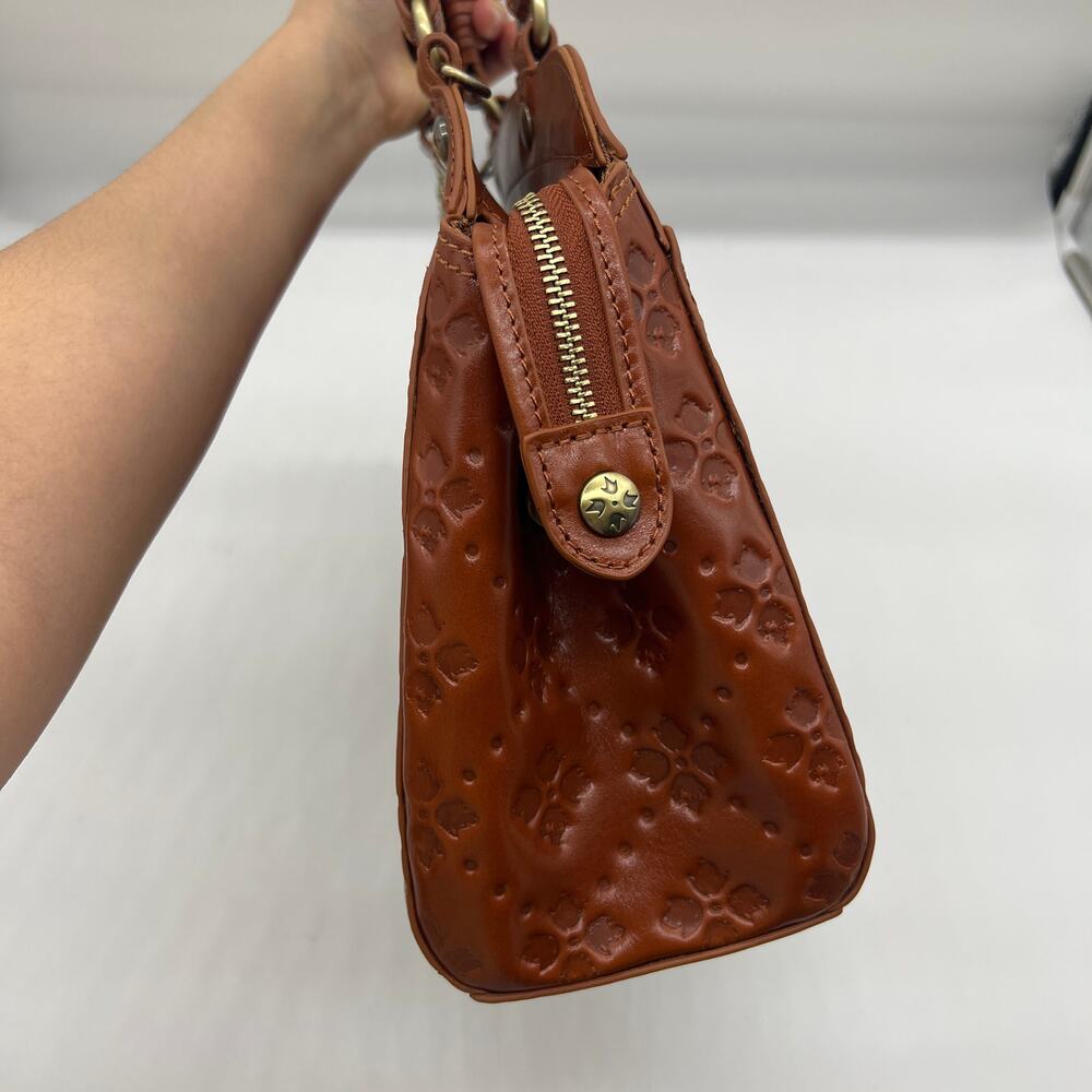 Patricia Nash Womens Purse Discovery Leather Embossed Minor Tan - Picture 7 of 16